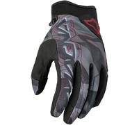 Macna Gants moto femme Decode Noir/Gris/Rouge Foncé Taille XS