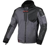 Macna Distec, veste en textile L Gris Foncé/Noir Gris Foncé/Noir