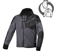 Macna Distec Veste textile moto pour dames, Gris/Noir, Taille M