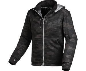 Macna District Camo Veste textile de moto, noir-multicolore, taille M pour homme