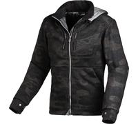 Macna District Camo Veste textile de moto pour dames, noir/camouflage, Taille M