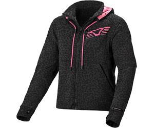 Macna District Veste textile de moto pour femmes, Gris foncé, Taille XL