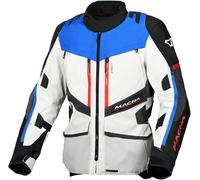 Macna Domane veste textile de moto imperméable, Gris clair/bleu, Taille M