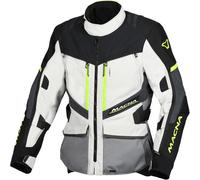 Macna Domane veste textile de moto imperméable, noir-gris, taille XL pour homme