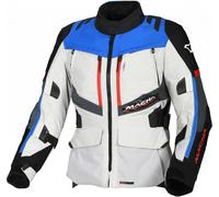 Macna Domane veste textile de moto pour dames imperméable à l’eau, gris-bleu, taille XS pour femmes