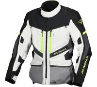 Macna Domane veste textile de moto imperméable, noir-gris, taille XL pour homme