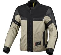 Macna Empire 2.0 Veste textile de moto imperméable, noir-beige, taille L pour homme