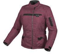 Macna Evora veste textile de moto pour dames imperméable à l’eau, Rouge bordeaux, Taille S