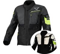 Macna Flexodus Night Eye, veste textile imperméable 3XL Noir/Jaune Néon Noir/Jaune Néon