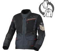 Macna Flexodus Veste textile moto imperméable, noir-bleu, taille S pour homme