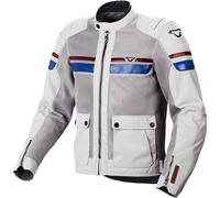 Macna Fluent, veste en textile L Blanc/Gris Blanc/Gris