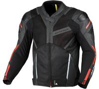 Macna Galvic Veste, Noir/Rouge, 52 Mixte