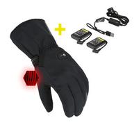 Macna Unite 2.0 RTX Kit de gants de moto imperméables à l’eau chauffants, noir, taille L pour homme