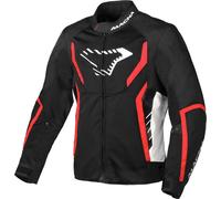 Macna Grisco Veste textile de moto, Noir/Rouge/Blanc, Taille M
