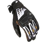 Macna Haros Gants de moto, Blanc/Orange/Noir, Taille 2XL