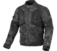 Macna Higera Camo veste textile de moto imperméable, noir/camouflage, Taille L