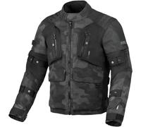 Macna Higera Camo, veste textile imperméable XL Noir/Gris/Gris Foncé Noir/Gris/Gris Foncé