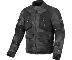 Macna Higera Camo, veste textile imperméable XXL Noir/Gris/Gris Foncé Noir/Gris/Gris Foncé