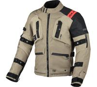 Macna Higera veste textile de moto imperméable, noir-beige, taille 3XL pour homme