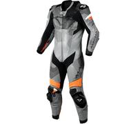 Macna Ignite, combinaison en cuir 1pcs. perforée 46 Gris/Noir/Orange Gris/Noir/Orange