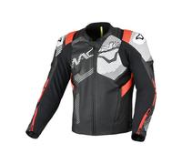 MACNA IGNITE Lederjacke schwarz-rot-weiss 48
