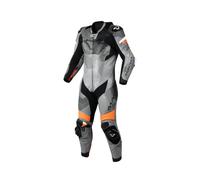 MACNA IGNITE Lederkombi 1-teilig grau-schwarz-orange 54