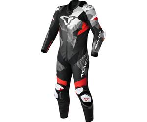 MACNA IGNITE Lederkombi 1-teilig schwarz-rot-weiss 50