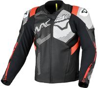 Macna Ignite, veste en cuir et en maille 60 Noir/Gris Foncé Noir/Gris Foncé