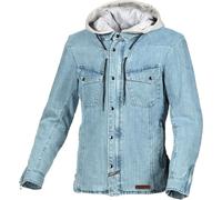 Macna Inland Denim, veste/shirt en textile S Bleu Clair/Gris Clair Bleu Clair/Gris Clair