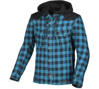 Macna Inland Plaid Veste textile de moto, bleu, Taille M