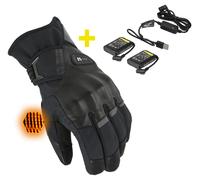 Macna Gants chauffants étanches Era 2.0 RTX – Kit piles 7,4V/2,2A et chargeur – Taille S homme
