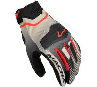 Macna Lithic Gants de moto, noir-gris-rouge, taille M pour homme