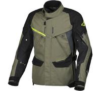 Macna Mundial veste textile de moto imperméable, Vert/Noir, Taille XL