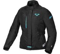 Macna Nivala veste textile de moto pour dames imperméable à l’eau, noir/bleu, Taille XXL