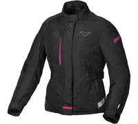 Macna Veste moto Nivala textile imperméable Femme Noir/Rose XL
