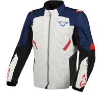 Macna Notch, veste textile imperméable L Gris Clair/Bleu/Rouge Gris Clair/Bleu/Rouge