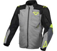 Macna Notch, veste textile imperméable XXL Gris/Noir/Jaune Néon Gris/Noir/Jaune Néon