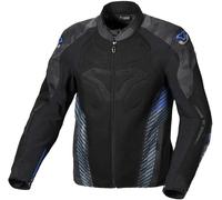 Macna Novic Veste textile de moto imperméable, noir/gris/bleu, Taille 3XL