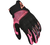 Macna Gants moto femme Octar 2.0 Noir/Bordeaux/Rose Taille M
