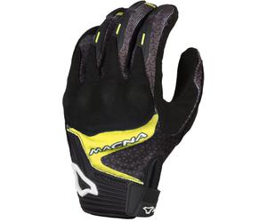 Macna Octar Gants de moto, noir/jaune, Taille S