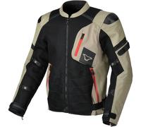 Macna Olsan, veste en cuir/textile L Noir/Beige Noir/Beige