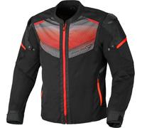 Macna Orcano 2.0 Blouson textile de moto, noir/rouge, Taille 3XL
