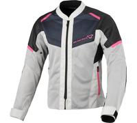 Macna Orcano 2.0 Veste textile de moto pour femmes, noir-gris-rose, taille M