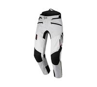 Macna Novado 2.0 NightEye Pantalon textile de moto imperméable, Gris clair/Noir, Taille Short XL