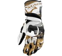 Macna Powertrack 2.0, gants XL Noir/Blanc/Or Noir/Blanc/Or