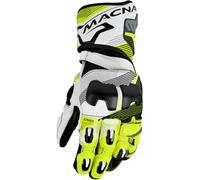 Macna Powertrack 2.0, gants XXL Noir/Jaune Néon/Blanc Noir/Jaune Néon/Blanc