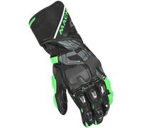 Macna Powertrack Gants de moto, noir/vert, Taille 3XL