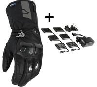 Macna Progress RTX 2.0 12V Kit, gants imperméables chauffants M Noir Noir