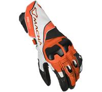 Macna Protego Gants de moto, noir-blanc-orange, taille M pour homme