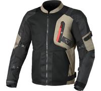 Macna Raddic Veste textile de moto, noir-beige, taille 2XL pour homme